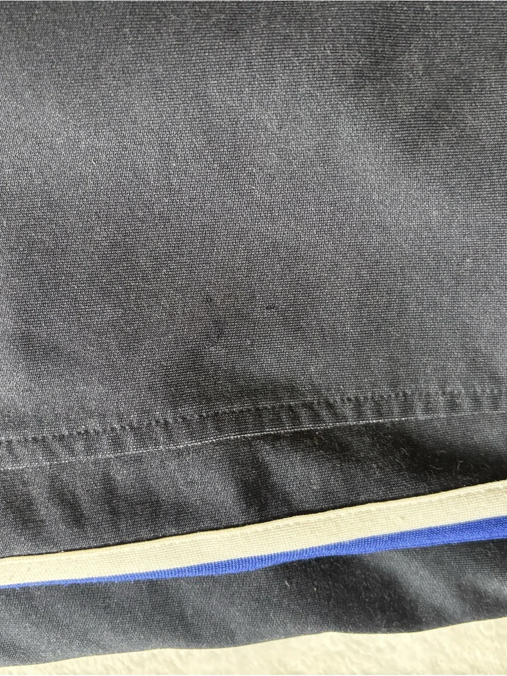 Banana Republic Navy Zip-Up Bomber Jacket with Contrast Stripes